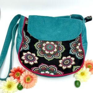 📌 VINTAGE POP BAG in fabric with zipper and adjustable handle 11” x 12” x 2”